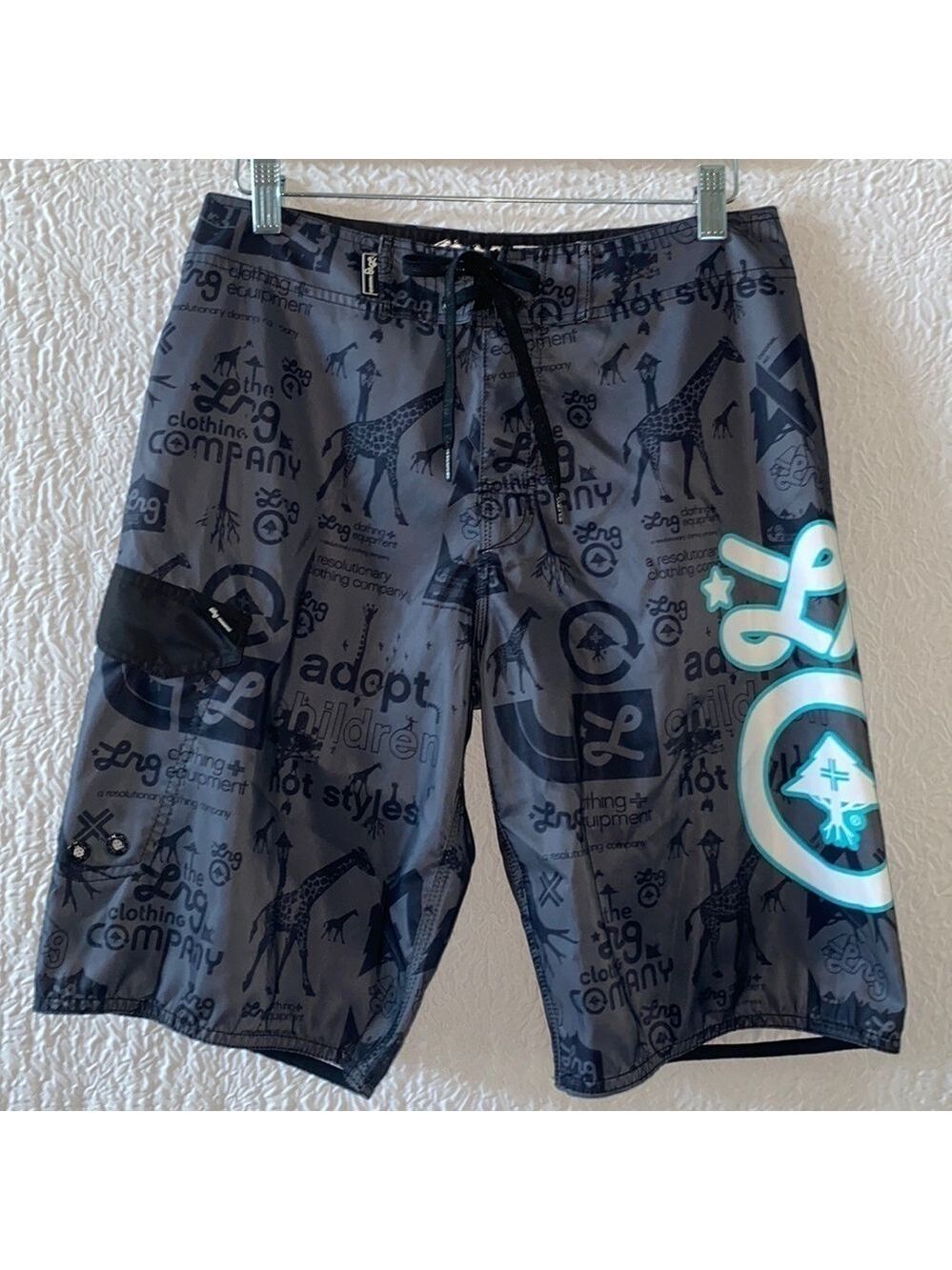 LRG Lifted Research Group Swim Board Shorts